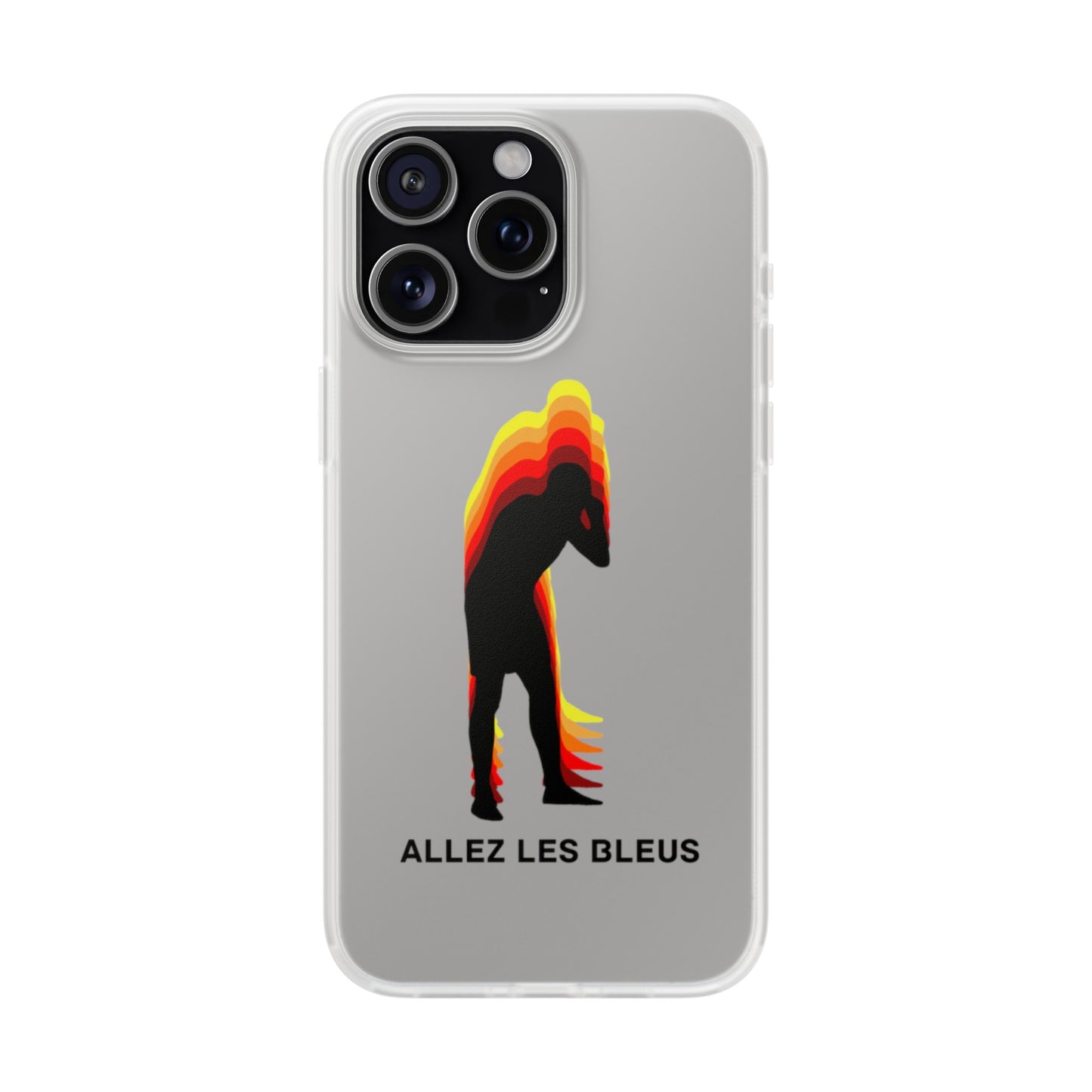 Exclusive Mbappe  'Allez Les Bleus' Football Phone Case, Premium Flexi Case, Phone Protective Cover Compatible with iPhone Series