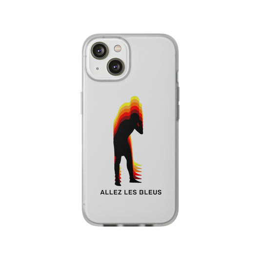 Exclusive Mbappe  'Allez Les Bleus' Football Phone Case, Premium Flexi Case, Phone Protective Cover Compatible with iPhone Series