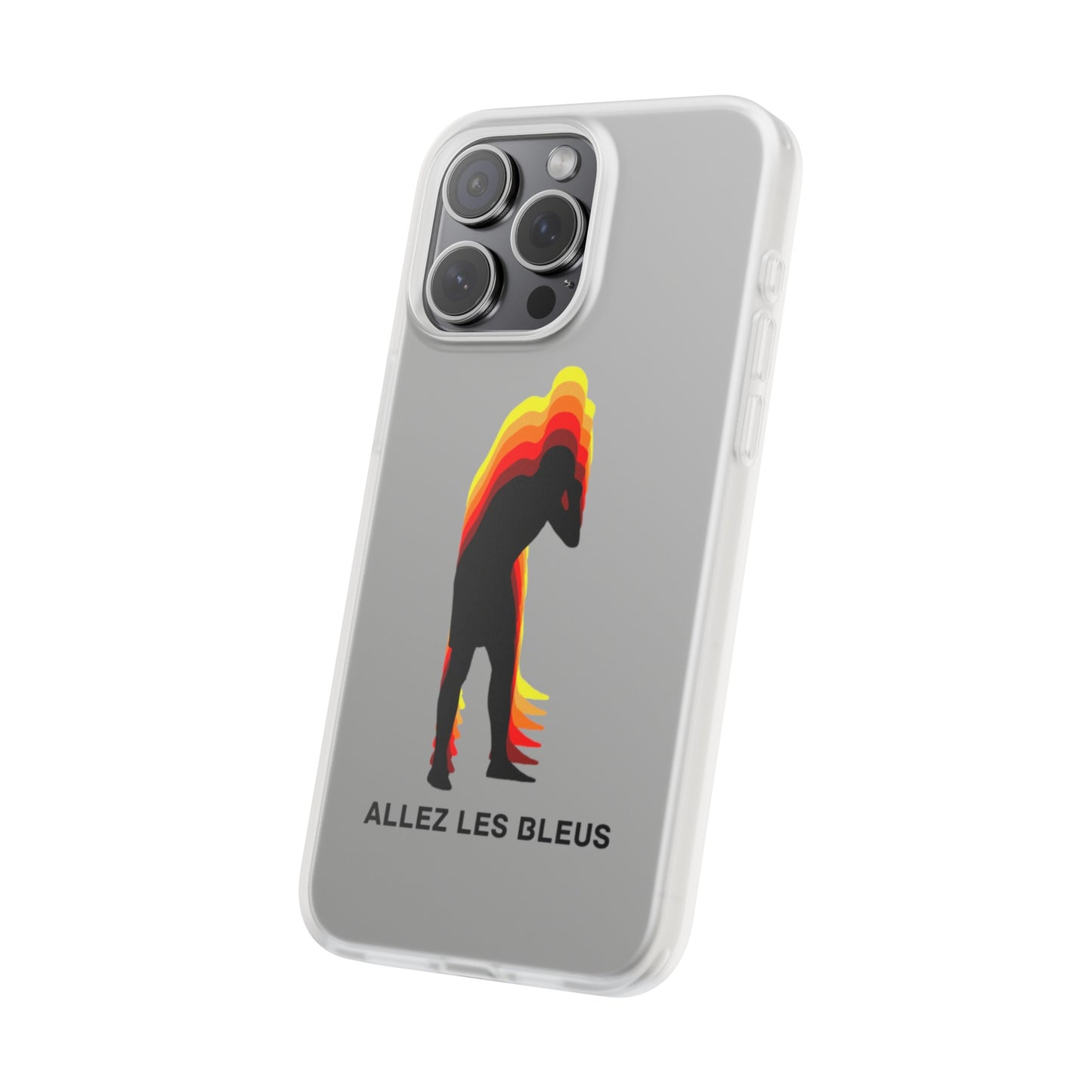 Exclusive Mbappe  'Allez Les Bleus' Football Phone Case, Premium Flexi Case, Phone Protective Cover Compatible with iPhone Series